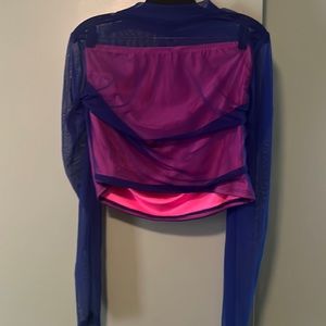 COPY - Mesh long sleeve crop top